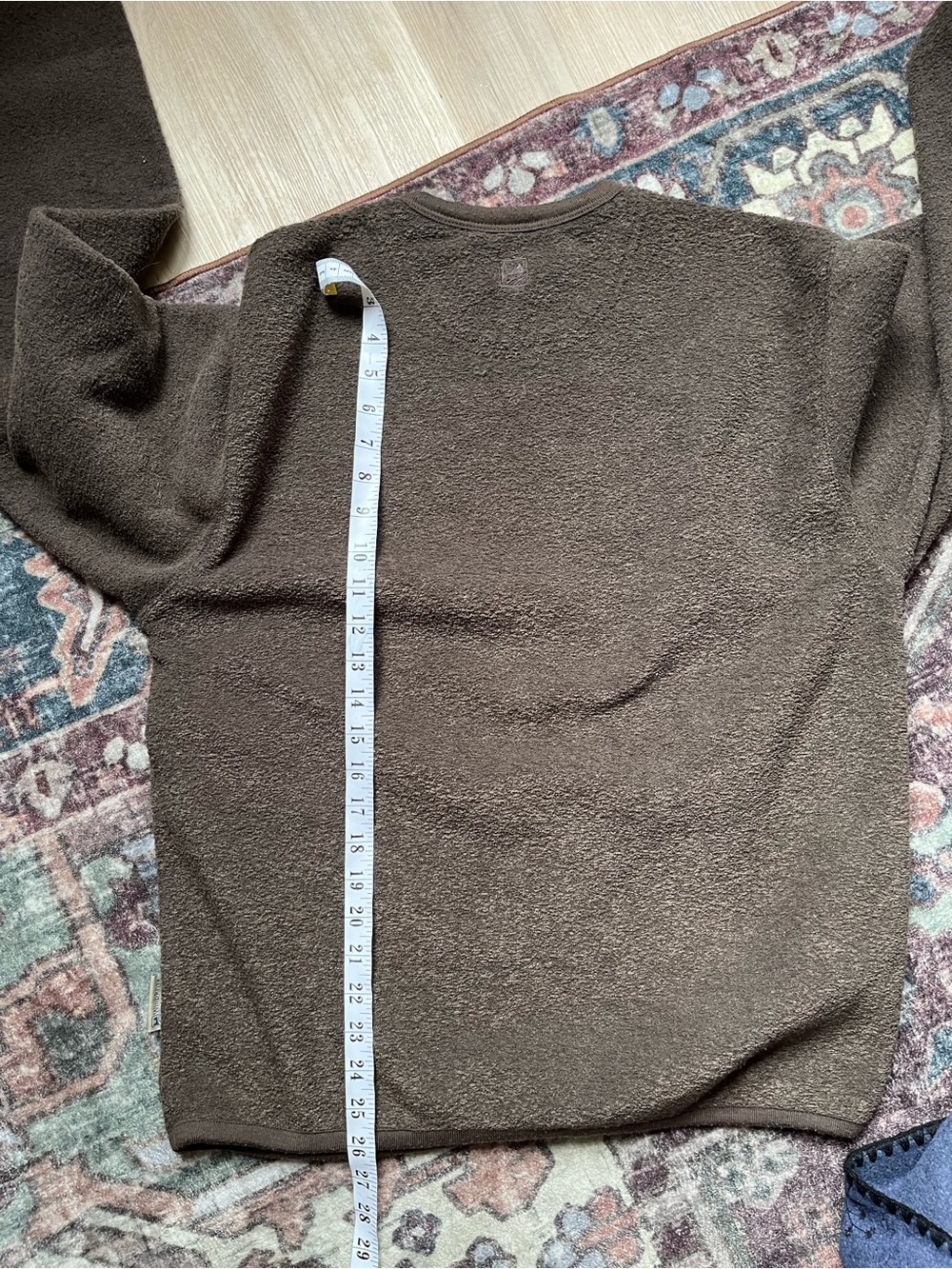 Men’s Windriver Classic Cozy Crewneck Sweater - Brown like new Size Small - Picture 9 of 9